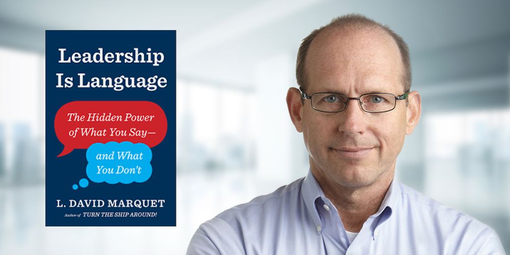 David Marquet - presentation banner with book